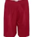 5109 C2 Sport Adult Mesh/Tricot 9" Shorts Red front view