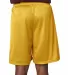 5109 C2 Sport Adult Mesh/Tricot 9" Shorts Gold back view