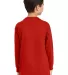 5400B Gildan Youth Heavy Cotton Long Sleeve T-Shir in Red back view
