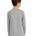 5400B Gildan Youth Heavy Cotton Long Sleeve T-Shir in Sport grey back view