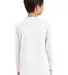 5400B Gildan Youth Heavy Cotton Long Sleeve T-Shir in White back view