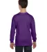 5400B Gildan Youth Heavy Cotton Long Sleeve T-Shir in Purple back view