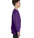5400B Gildan Youth Heavy Cotton Long Sleeve T-Shir in Purple side view