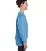5400B Gildan Youth Heavy Cotton Long Sleeve T-Shir in Carolina blue side view