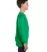 5400B Gildan Youth Heavy Cotton Long Sleeve T-Shir in Irish green side view