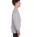 5400B Gildan Youth Heavy Cotton Long Sleeve T-Shir in Sport grey side view