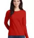 5400L Gildan Missy Fit Heavy Cotton Fit Long-Sleev in Red front view