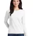 5400L Gildan Missy Fit Heavy Cotton Fit Long-Sleev in White front view