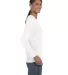 5400L Gildan Missy Fit Heavy Cotton Fit Long-Sleev in White side view