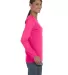 5400L Gildan Missy Fit Heavy Cotton Fit Long-Sleev in Heliconia side view