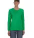5400L Gildan Missy Fit Heavy Cotton Fit Long-Sleev in Irish green front view