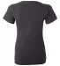 BELLA 6035 Womens Deep V Neck T Shirts in Dark gry heather back view