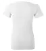 BELLA 6035 Womens Deep V Neck T Shirts in White back view