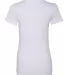 BELLA 6035 Womens Deep V Neck T Shirts in Ash back view