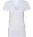 BELLA 6035 Womens Deep V Neck T Shirts in Ash front view