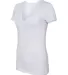 BELLA 6035 Womens Deep V Neck T Shirts in Ash side view