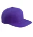 Yupoong 6089M Wool Blend Snapback GREEN Under Bill in Purple front view