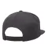 Yupoong 6089M Wool Blend Snapback GREEN Under Bill in Dark heather