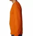 6100 Bayside Adult Long-Sleeve Cotton Tee in Orange side view