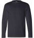 6100 Bayside Adult Long-Sleeve Cotton Tee in Navy