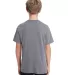 6101 LA T Youth Fine Jersey T-Shirt in Granite heather back view