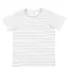 6101 LA T Youth Fine Jersey T-Shirt in Shadow stripe front view