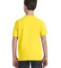 6101 LA T Youth Fine Jersey T-Shirt in Yellow back view