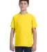 6101 LA T Youth Fine Jersey T-Shirt in Yellow front view