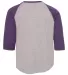 6130 LA T Youth Vintage Baseball T-Shirt in Vn hthr/ vn purp back view