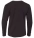 6201 LA T Youth Fine Jersey Long Sleeve T-Shirt in Black back view
