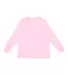 6201 LA T Youth Fine Jersey Long Sleeve T-Shirt in Pink back view