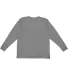 6201 LA T Youth Fine Jersey Long Sleeve T-Shirt in Granite heather back view