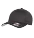 6277Y Flexfit Youth Wooly 6-Panel Cap in Black front view