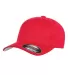 6277Y Flexfit Youth Wooly 6-Panel Cap in Red front view
