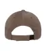 6363 Yupoong Solid Brushed Cotton Twill Cap in Dark grey
