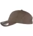 6363 Yupoong Solid Brushed Cotton Twill Cap in Dark grey