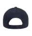 6363 Yupoong Solid Brushed Cotton Twill Cap in Navy back view