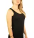 64200L Gildan Junior Fit Softstyle Tank Top in Black side view