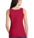 64200L Gildan Junior Fit Softstyle Tank Top in Cherry red back view