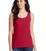 64200L Gildan Junior Fit Softstyle Tank Top in Cherry red front view