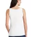 64200L Gildan Junior Fit Softstyle Tank Top in White back view