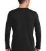 64400 Gildan Adult Softstyle Long-Sleeve T-Shirt in Black back view