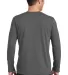 64400 Gildan Adult Softstyle Long-Sleeve T-Shirt in Charcoal back view