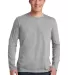 64400 Gildan Adult Softstyle Long-Sleeve T-Shirt in Rs sport grey front view