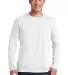 64400 Gildan Adult Softstyle Long-Sleeve T-Shirt in White front view