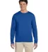 64400 Gildan Adult Softstyle Long-Sleeve T-Shirt in Royal front view