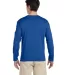 64400 Gildan Adult Softstyle Long-Sleeve T-Shirt in Royal back view