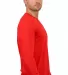 64400 Gildan Adult Softstyle Long-Sleeve T-Shirt in Cherry red side view