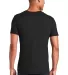 64V00 Gildan Adult Softstyle V-Neck T-Shirt in Black back view