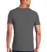 64V00 Gildan Adult Softstyle V-Neck T-Shirt in Charcoal back view